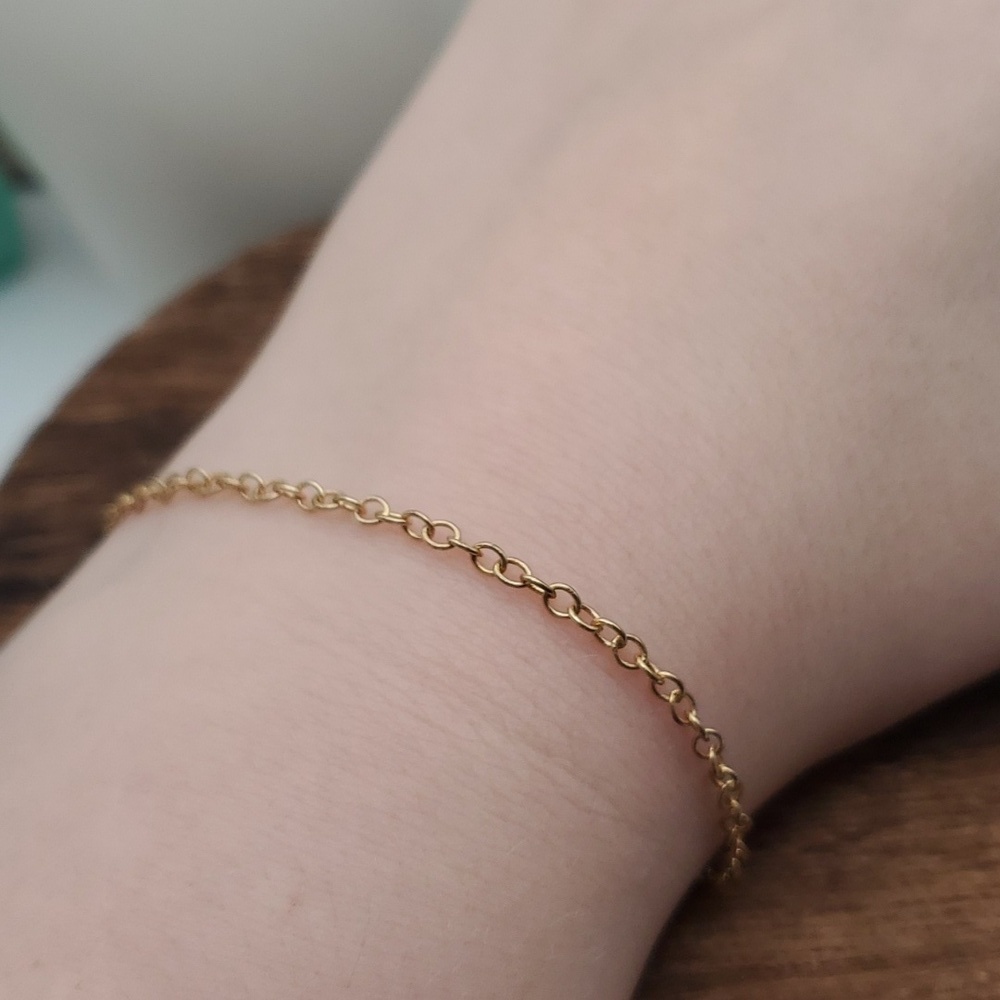 Nwt Dainty‎ link trendy chain bracelet w extender B0138